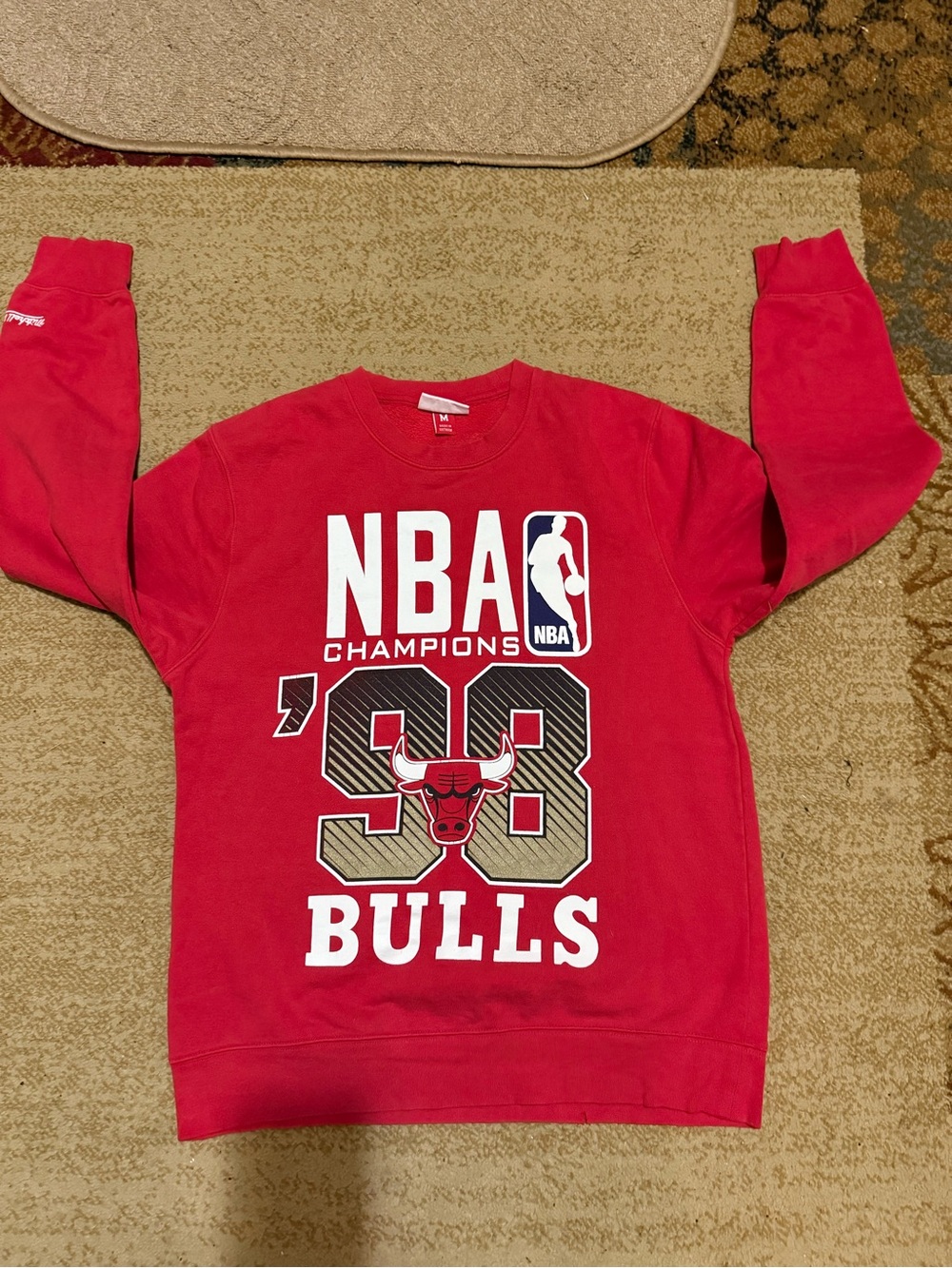 Mitchell & Ness Red NBA '98 Bulls Champions /finals vintage crewneck M